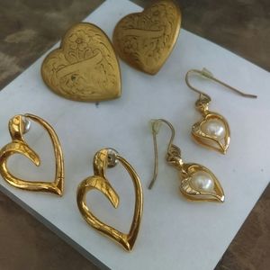 Vintage gold earrings